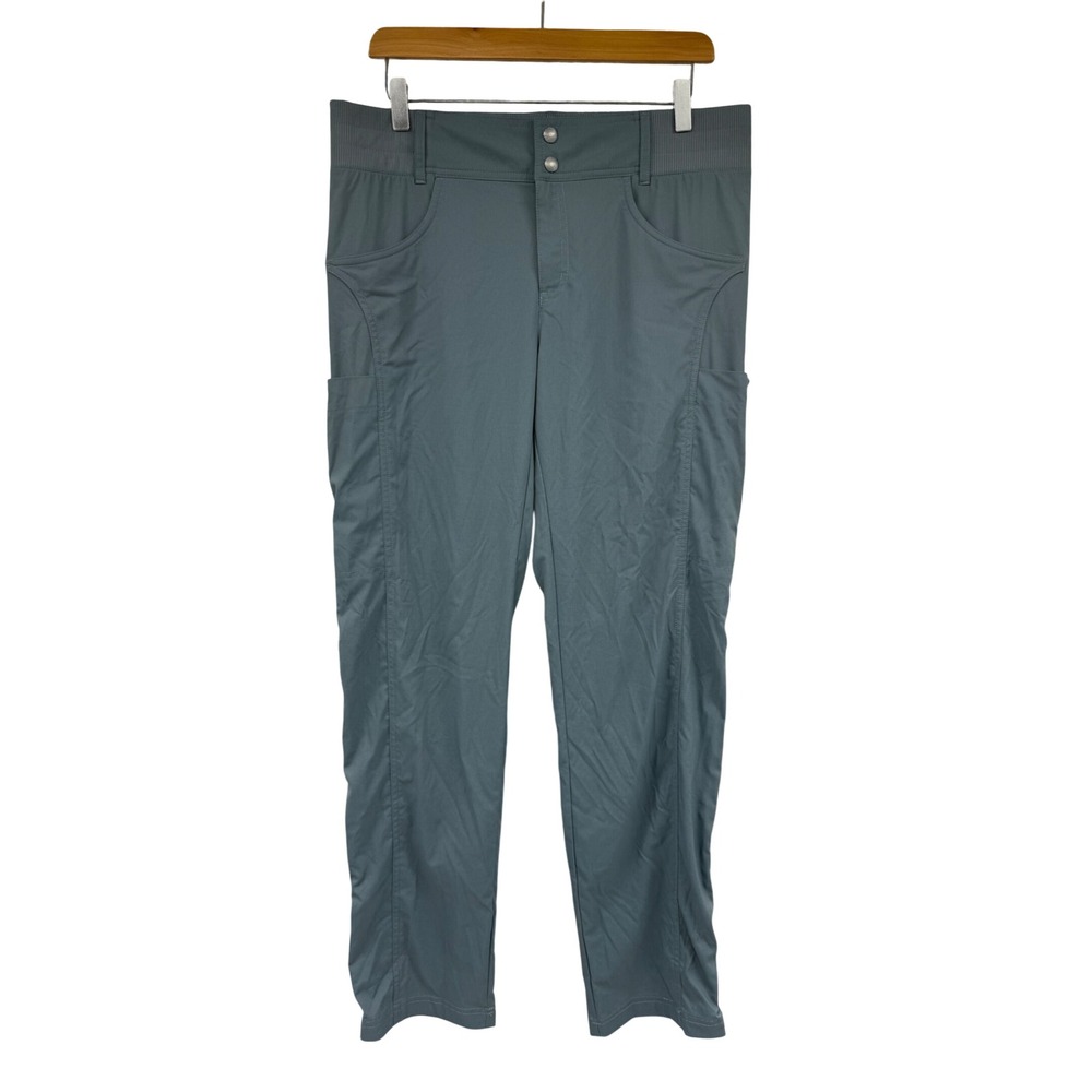 Title Nine Clamber Pants Womens 12 Green Gray Hiking Outdoor Recycled Nylon